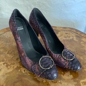 Stuart Weitzman Snakeskin Animal Print Pumps 8.5